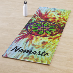 Artsy abstract yoga mat
