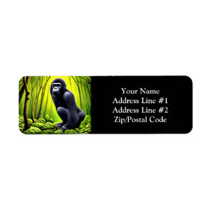 Artsy Abstrait Jungle Gorilla