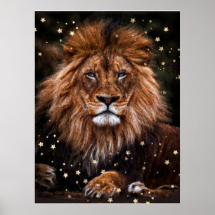 *~* Artsy AP23 Artistic Celestial  Mystical LION P Poster