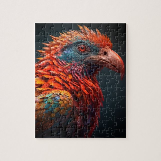 Artsy Bird Jigsaw Puzzle (Vertical)