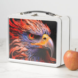 Artsy Bird Metal Lunch Box