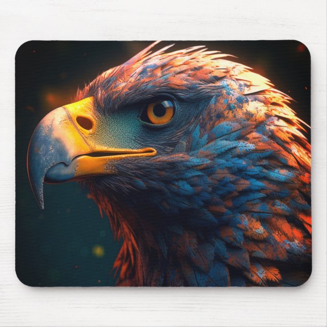Artsy Bird Mouse Pad (Front)