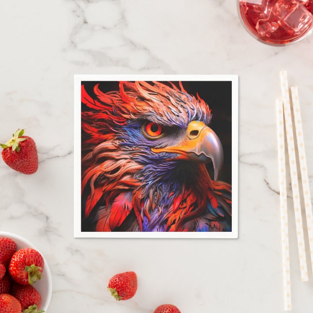 Artsy Bird Napkin (Insitu)