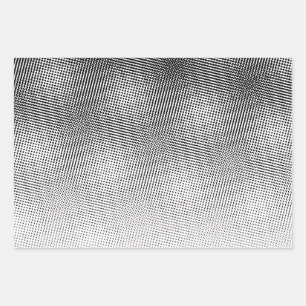 Artsy Black and White Moiré Pattern Wrapping Paper Sheet