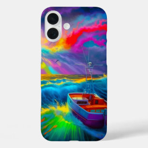Artsy Boat Scene Phone Case