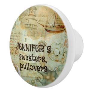 Artsy brown sand grayish colour coastal custom ceramic knob