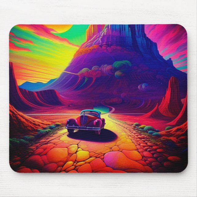 Artsy Car Mouse Pad (Front)