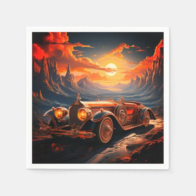 Artsy Car Napkin (Front)