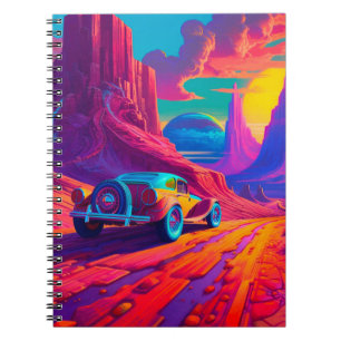 Artsy Car Scene Notebook