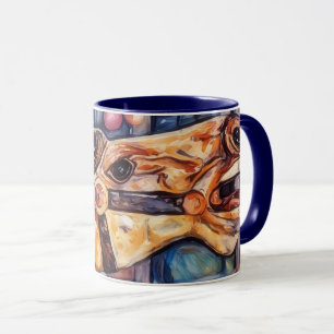Artsy Carousel Cheval Head Art Mug Cup