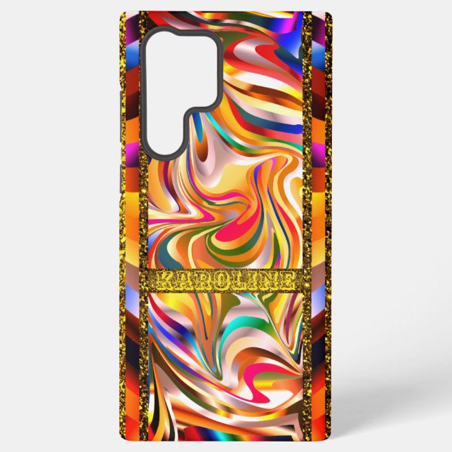Artsy Colour Swirls   Samsung Galaxy S22 Ultra Case (Back)