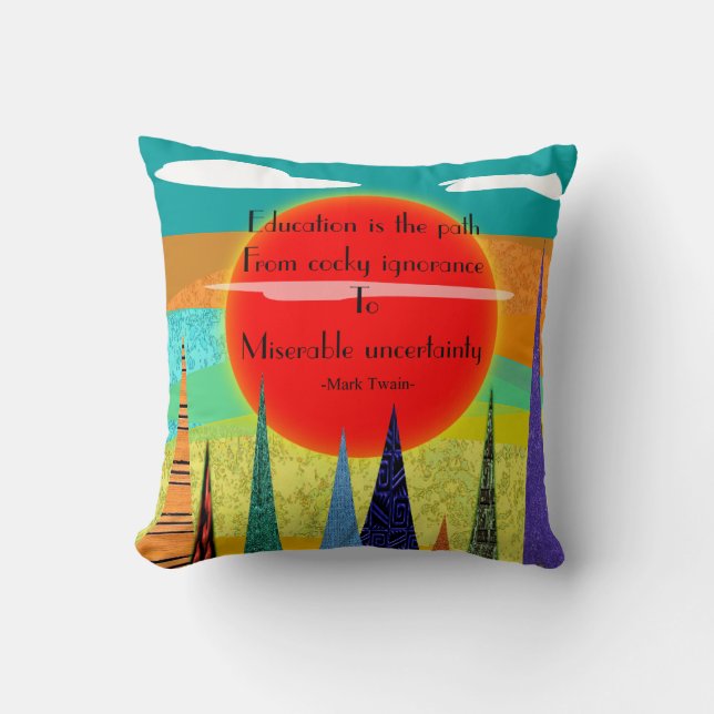 Artsy Coussin enseignant retraité (Recto)