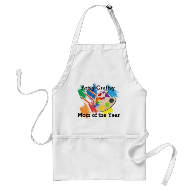 Artsy Craftsy Mom of the Year Standard Apron (Front)