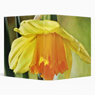 Artsy Daffodil Flower Binder Notebook
