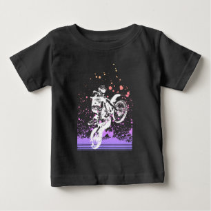 Artsy Dirt Bike Baby T-Shirt