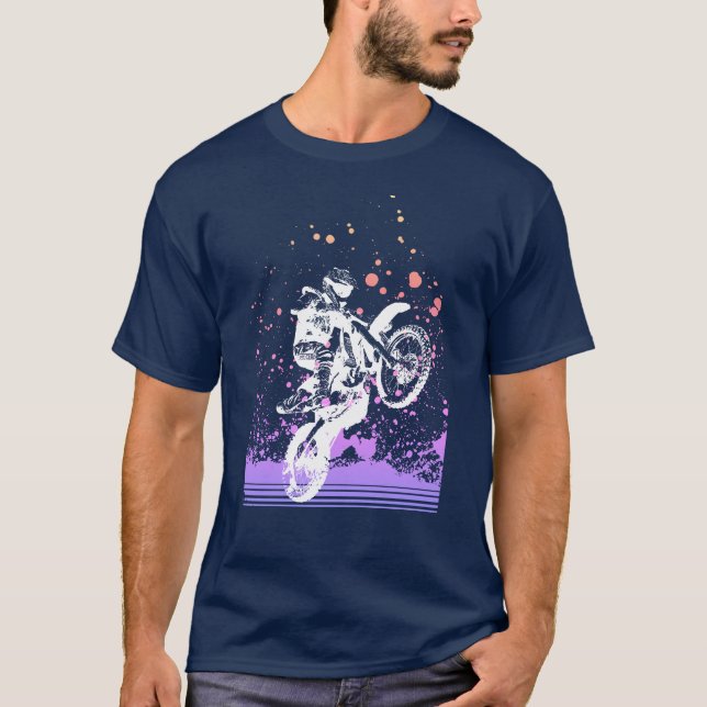 Artsy Dirt Bike T-Shirt (Front)