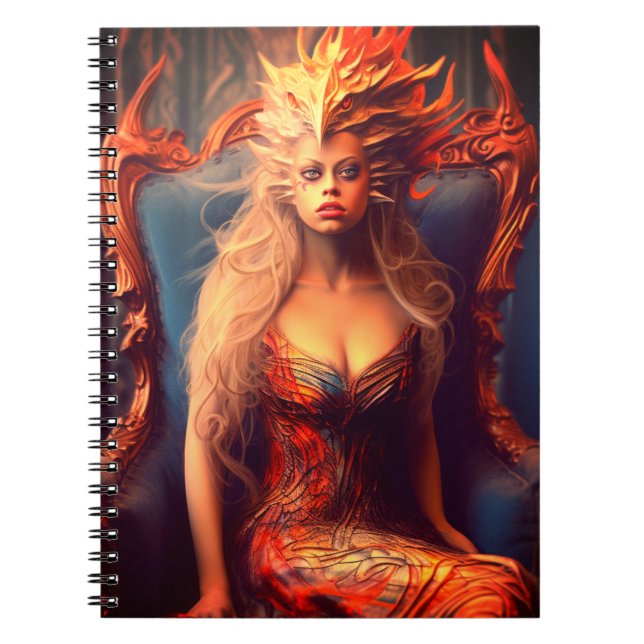Artsy Dragon Lady Notebook (Front)