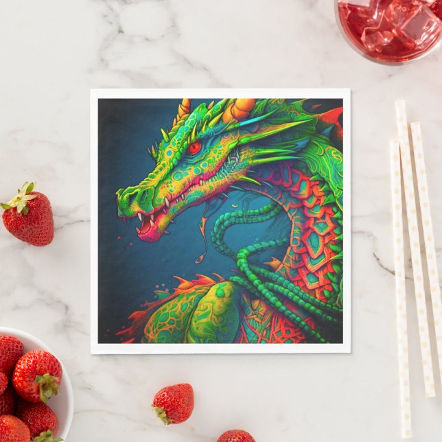 Artsy Dragon Napkin (Insitu)