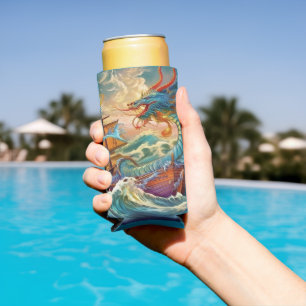 Artsy Dragon Seltzer Can Cooler
