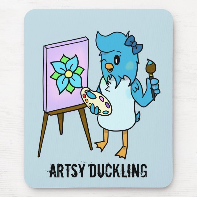 Artsy Duckling customizable Artist MousePad (Front)