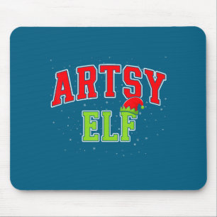 Artsy Elf Christmas Family Matching Group Xmas Act Mouse Pad