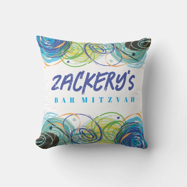 ARTSY FARTSY Bar Bat mitzvah Coussin (Recto)