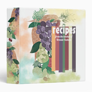 Artsy fartsy foods personalized cookbook recipe binder