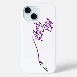 ARTSY FARTSY PAINTBRUSH by Jeff Willis Art iPhone 15 Case