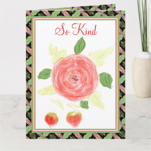 Artsy Floral With Pattern Detailing Card