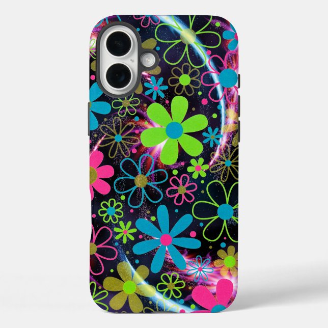 Artsy Flower Design Phone Case (Back)