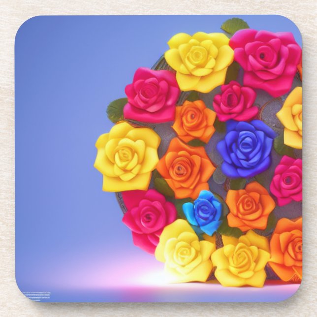 Artsy Flowers Coaster (Front)