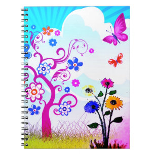Artsy Flowers Notebook