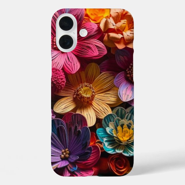 Artsy Flowers Phone Case (Back)