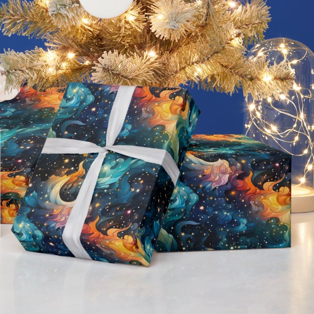 Artsy Galaxy  Wrapping Paper (Holidays)