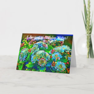 Artsy Garden Anniversaire des voeux Carte d'annive