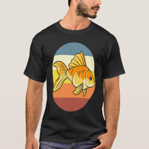 Artsy Goldfish Swimming Aquarium Fish T-Shirt