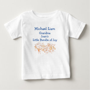 Artsy Grandma's Little Bundle of Joy Personalize Baby T-Shirt