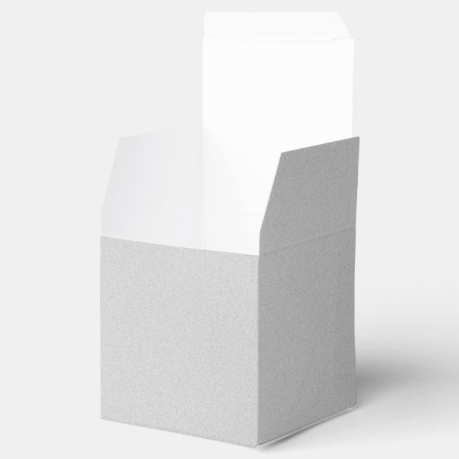 Artsy Grey Grainy Texture Favor Box (Opened)