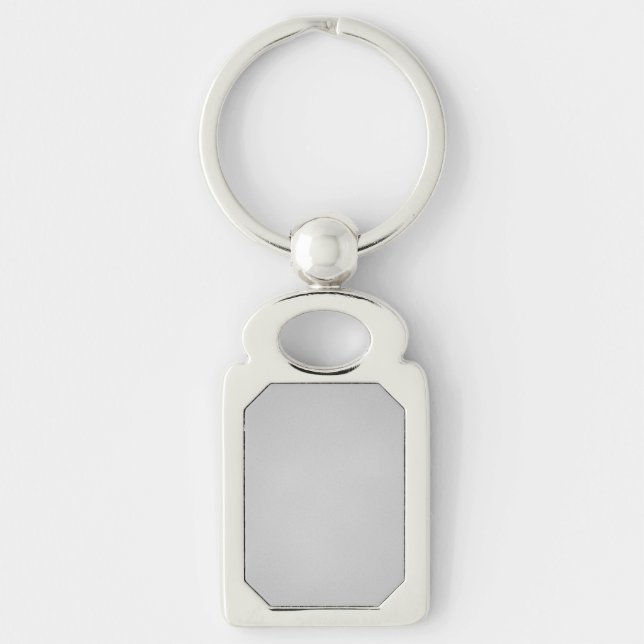 Artsy Grey Grainy Texture Keychain (Front)