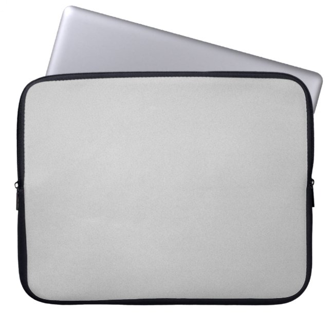Artsy Grey Grainy Texture Laptop Sleeve (Front)