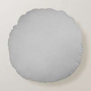 Artsy Grey Grainy Texture Round Pillow
