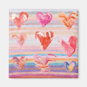 Artsy Hearts Magnet