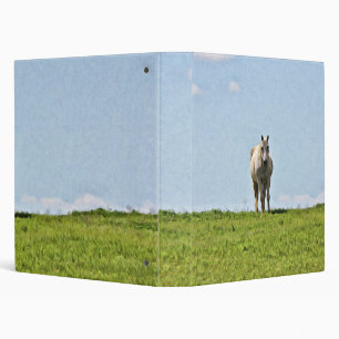 Artsy Horse on Hill Binder Notebook