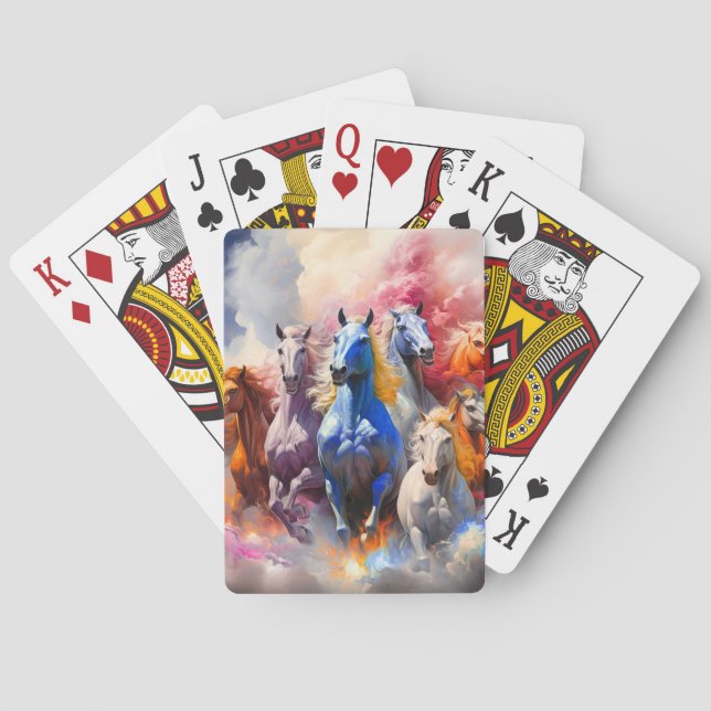 Artsy Horses Playing Cards (Back)