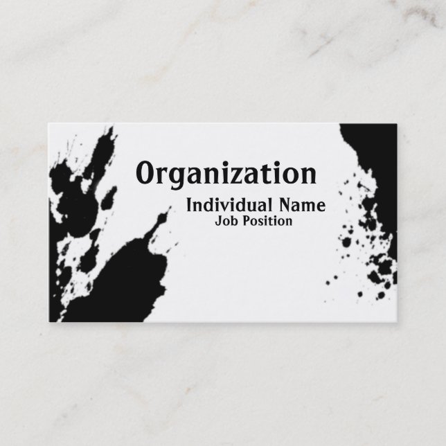 Artsy Ink Business Card (Front)
