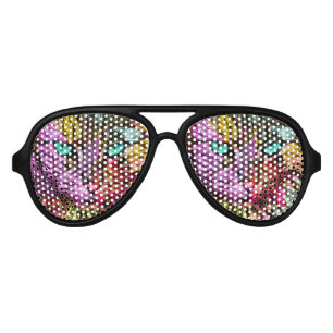 Artsy Kitty Cat  Aviator Sunglasses