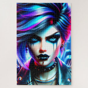 Artsy Lady Jigsaw Puzzle