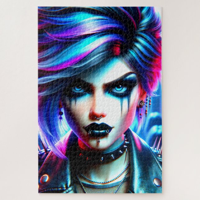 Artsy Lady Jigsaw Puzzle (Vertical)