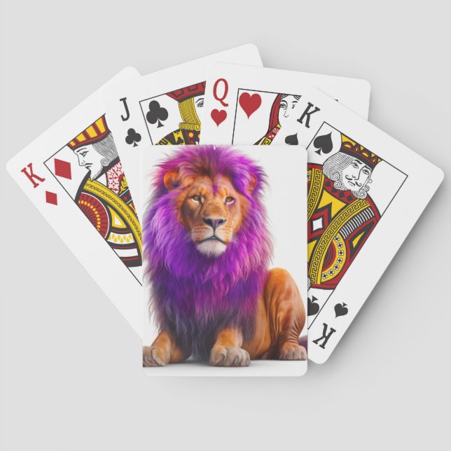 Artsy Lion Playing Cards (Back)