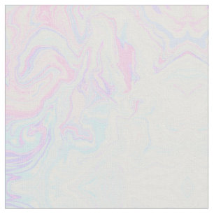 Artsy Modern Pink Blue Marble Swirl Pattern Fabric